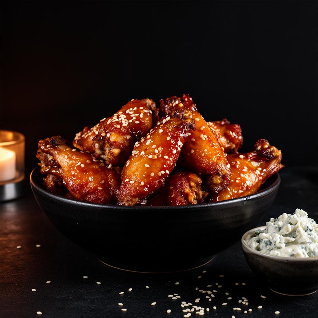Skrzydełka w miodzie i chili